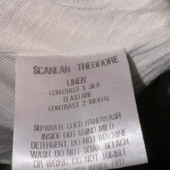 Scanlan Theodore Linen Asymmetrical Sides Hem Top - Picture 5 of 6